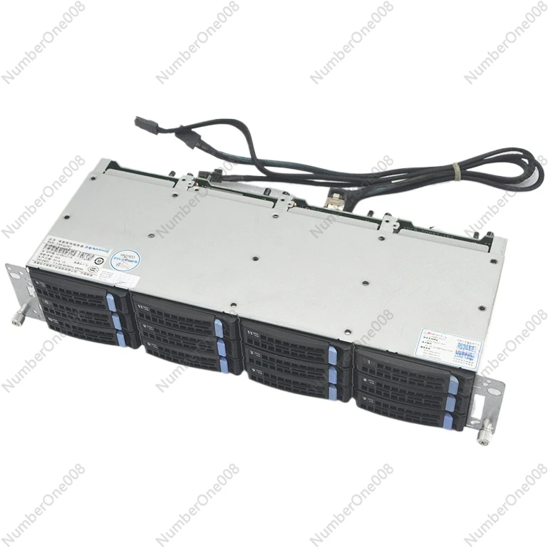 12 Bay 3.5-inch 6Gb Hard Drive Cage, 12Gb Storage NAS Black Qunhui CDN Hot Swappable SAS Series Chassis