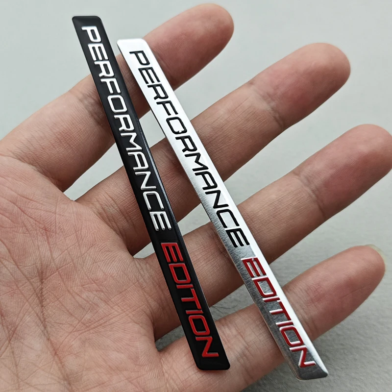 2pcs 3D Aluminum Logo Performance Edition Emblem Motorcycle Badge Car Body Sticker For BMW Audi Yamaha Kawasaki Accessories