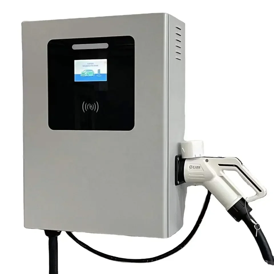 CCS2 40KW Wall Mounted For Home Or Commercial Use With 7kw CCS2 GBT DC EV Charger Station