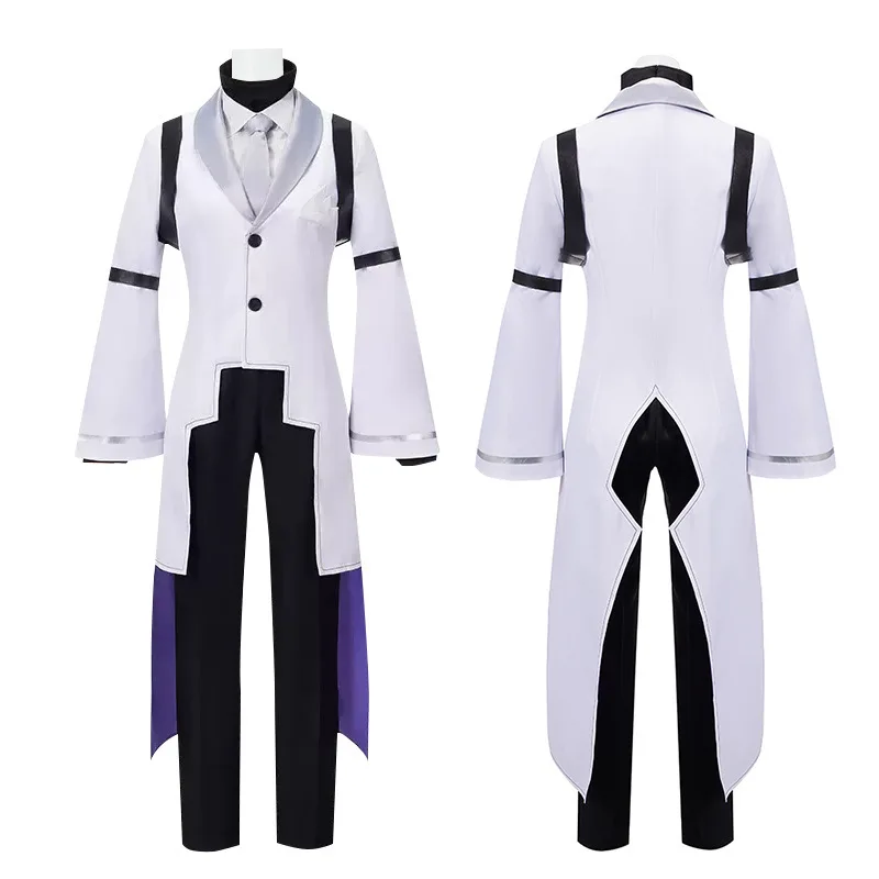 Anime Sigma Cosplay Costume Bungou Stray Dogs Cosplay Sigma Trench Uniform Suit Halloween Christmas Party Outfit for Men Women