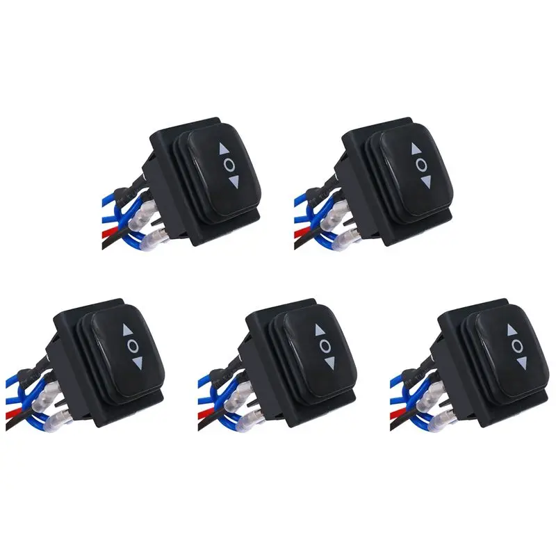 ABWZ-5X Momentary Polarity Reverse Switch Waterproof Control Motor Actuator 6 Pin 3 Position Rocker Toggle Switch