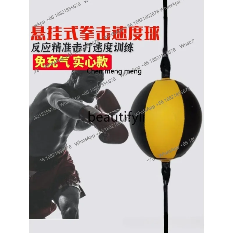 

Solid boxing speed ball hanging reaction ball target, household dodge training equipment decompression boxing sandbag