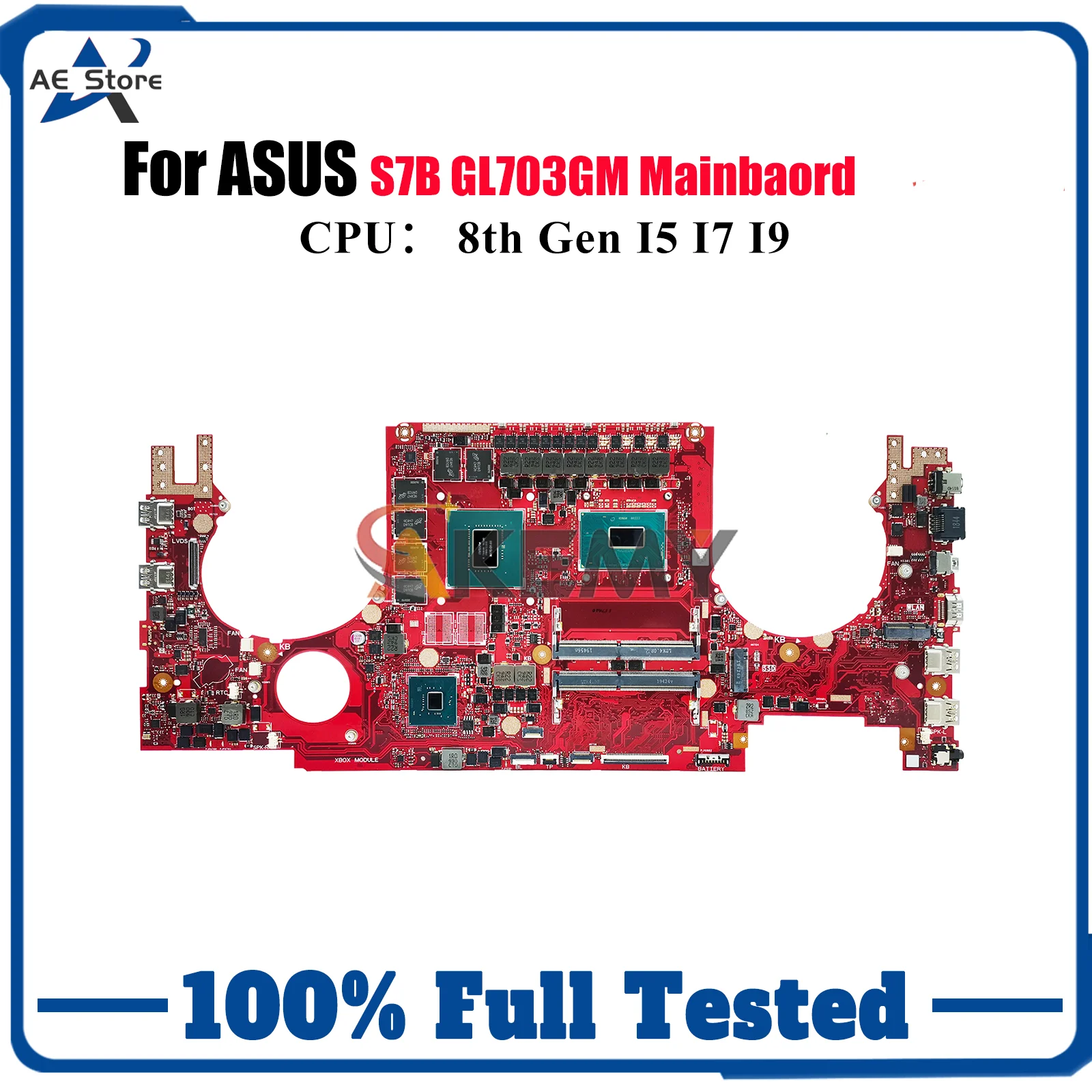

Материнская плата для ноутбука GL703GS для ASUS ROG Strix GL703G S7B GL703GM, материнская плата для ноутбука с процессором I5 I7 I9, 100% тестирование, ОК, быстрая доставка