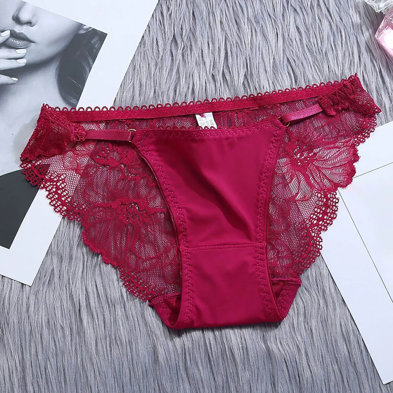 

Female Underwear Low Waist Tangas No Show Bikini Custom Thongs Panties Cotton Thong Exquisite Crotchless Shorts