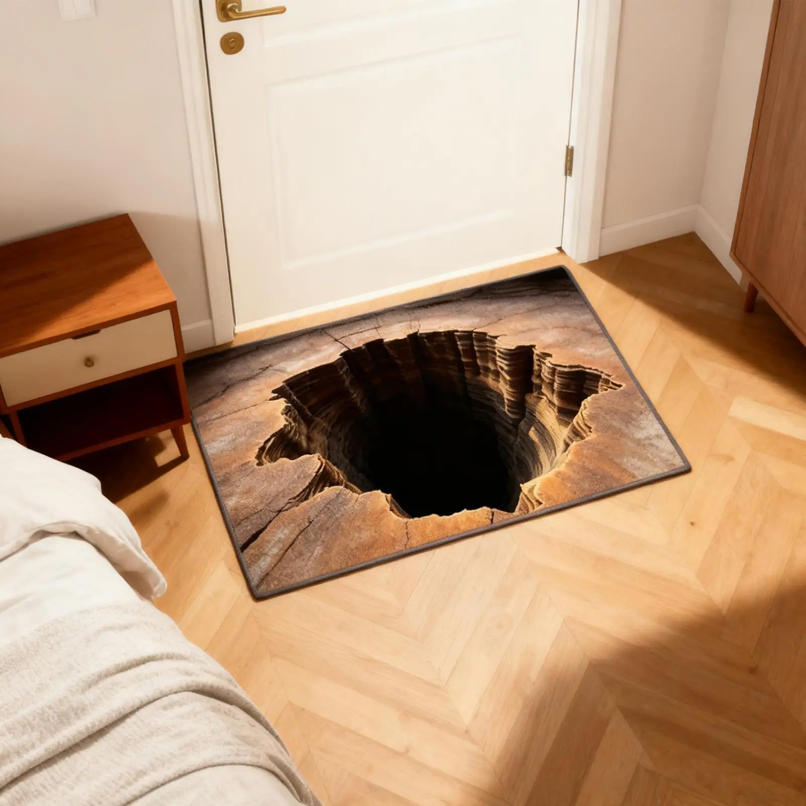 Door Mats Non-Slip Optical Illusion Rug Doormat Decoration for Room Entryway Kitchen Bathroom Entrance Patio Bedroom Outdoor