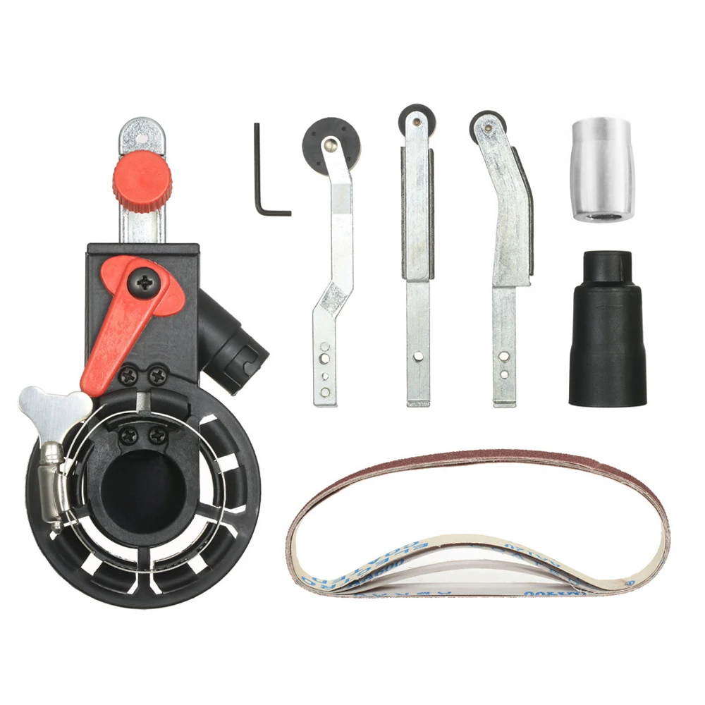 

Мини-шлифовальная машина M14 DIY: адаптер для шлифовальных лент 4,5" (115 мм) и 5" (125 мм), насадка-шлифовальная лента для угловой шлифовальной машины