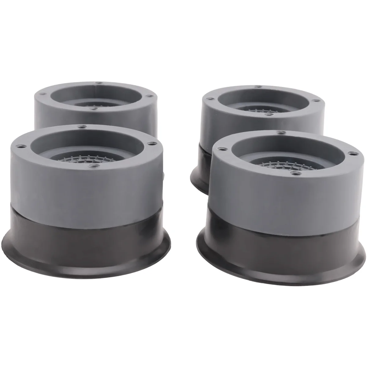 4 Pcs/Set Anti-Vibration Pads Rubber Noise Reduction Vibration Anti-Walk Foot Mount for Washer and Dryer Adjustable Height