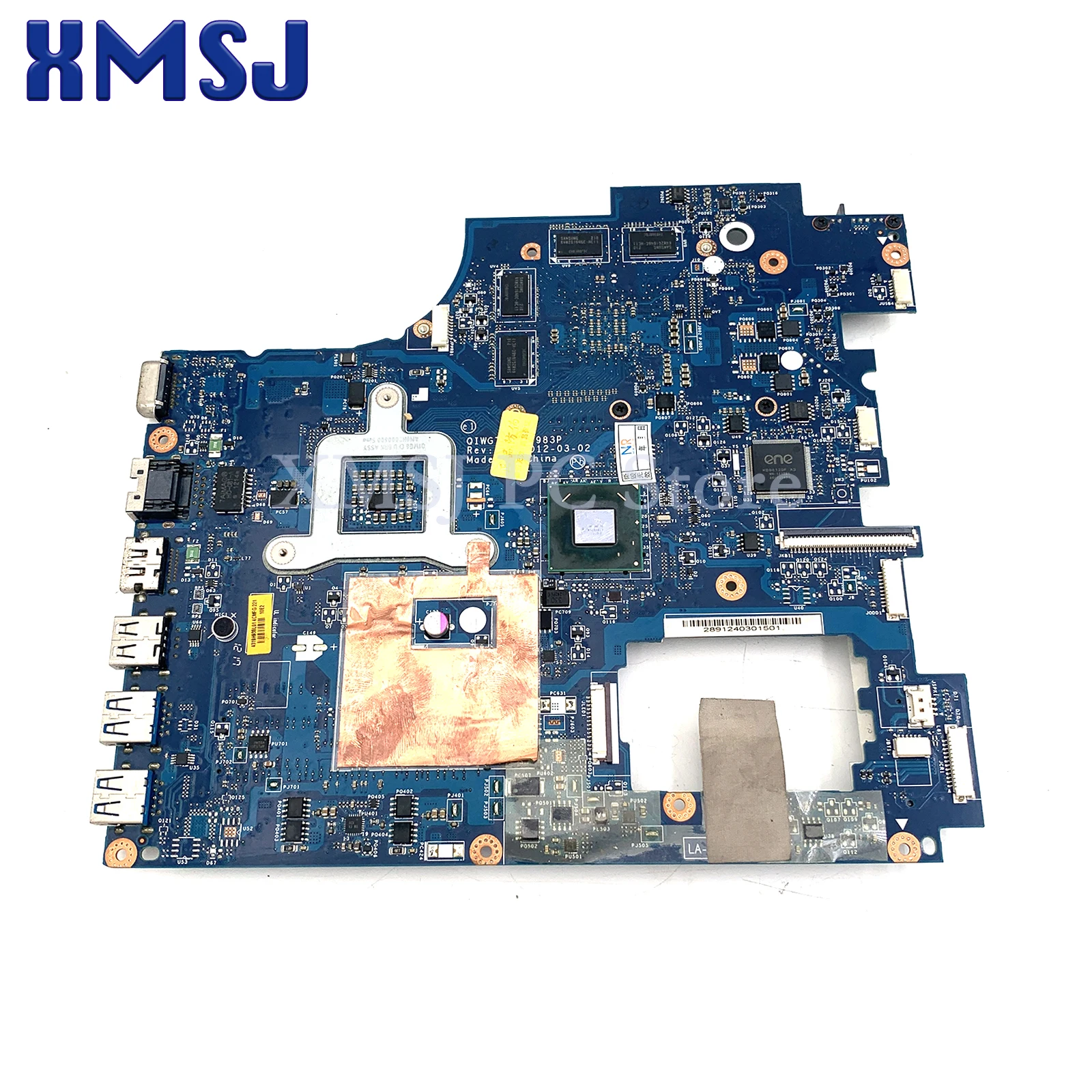 FOR Lenovo Ideapad G780 Laptop Motherboard 90000406 QIWG7 LA-7983P HM76 GT630M GPU DDR3 Main Board Full Test