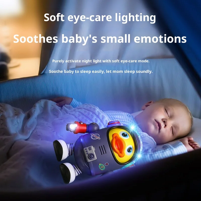 Vendita calda Duck spaziale danzante elettrico, giocattolo robot che canta e ondeggiano, regalo educativo interattivo per l'apprendimento dei bambini