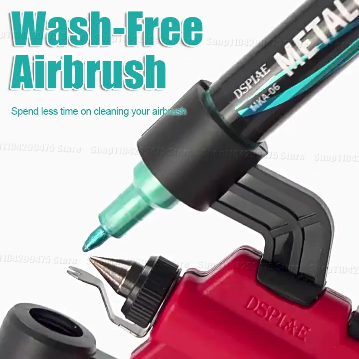 

DSPIAE PT-AB Wash-Free Airbrush with Marker Rack for Gundam Scale Model Painting Tools Quick Paint Change Hobby DIY Craft Tools