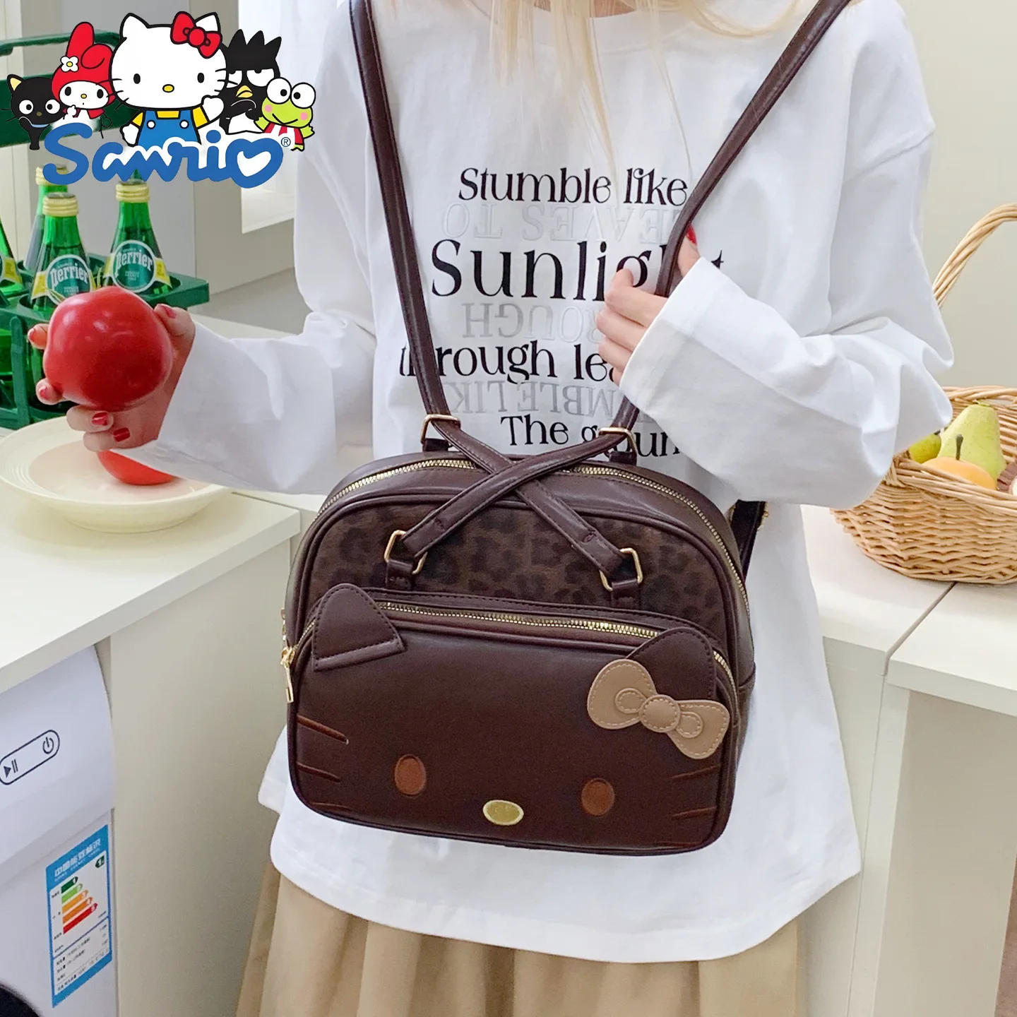 Hello Kitty New Fashion Women's Bag Multifunctional Women's Backpack Large Capacity High Quality Women's Shoulder Bag