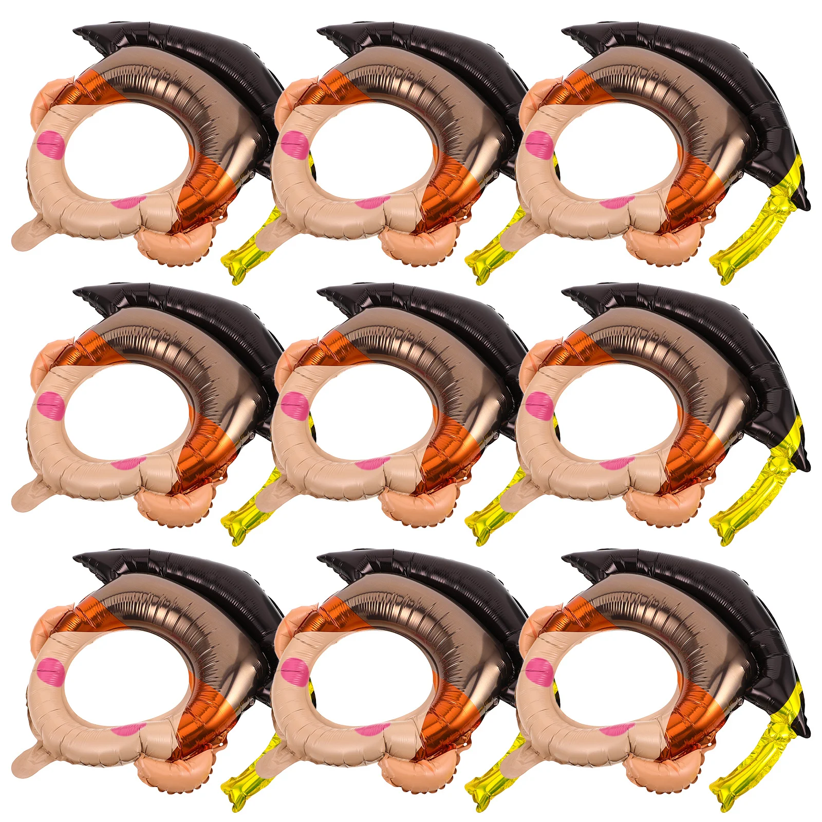 

10Pcs Graduation Photo Frame DIY Hat Shaped Balloons Preschool Kindergarten Party Supplies Graduation Party Decorations