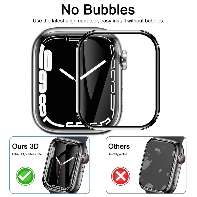 3D Hydrogel Film Soft Screen Protector Cover For Apple Watch Ultra 49mm Series 2/3/4/5/6/SE/7/8 38mm 42mm 40mm 44mm S8 41mm 45mm