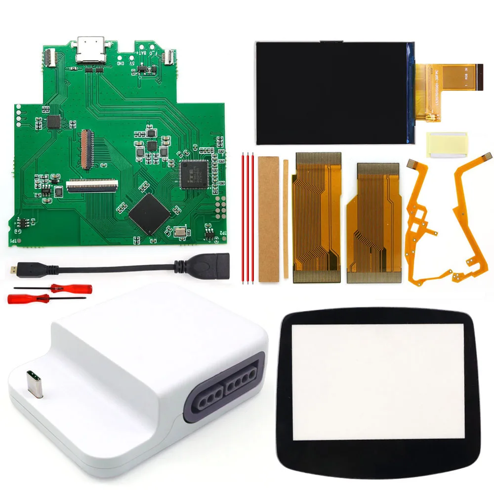 HISPEEDIDO Bezprzewodowy Zestaw HDMI 720P do GBA, Stacja Dokująca Bluetooth V5 do Game Boy Advance GBA, Obsługa Bezprzewodowego Kontrolera Bluetooth — zdjęcie produktu 7