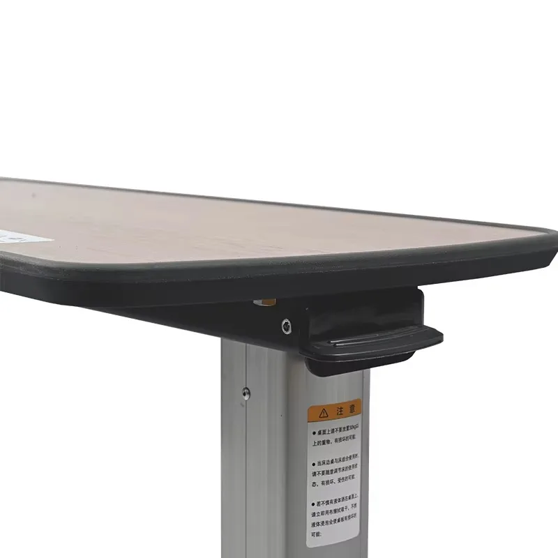 طاولة السرير الطبية فوق السرير للمستشفى مع عجلات قابلة للتعديل #3