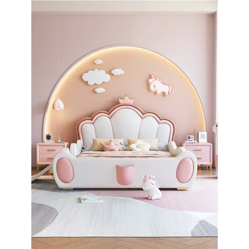 Children's furniture Dream castle Princess bed Children's bed Slide bed Modern minimalist bedroom