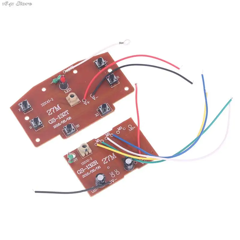 High Quality 6CH 2.4G Remote Control 27MHz Circuit PCB Transmitter Receiver Board For RC Car Remote Control Toys Parts