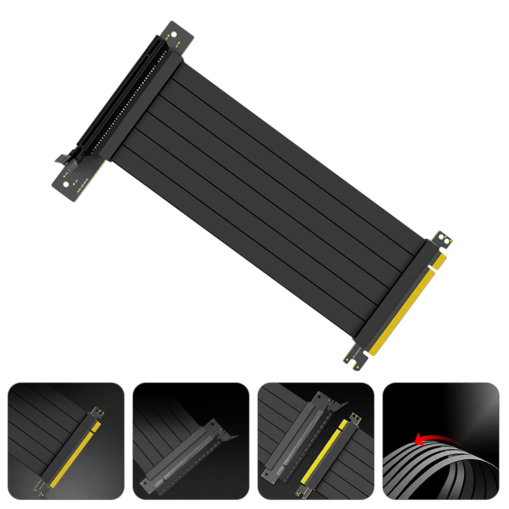 40Cm Pci-E 3.0 Riser Cable Extension Port Adapter For Gpu Wear Resistant Pure Copper Wire Pcie Extender Cable Computer Hardware