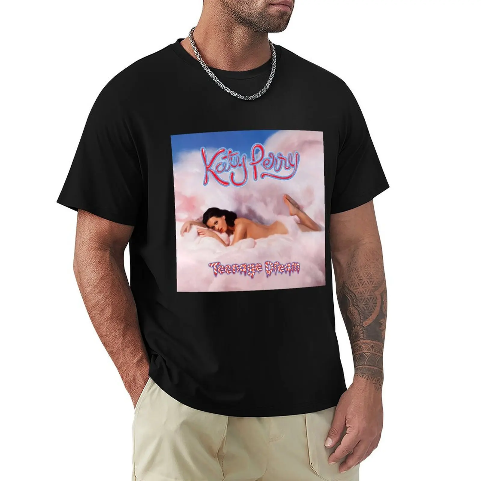 

Katy Perry teenage dream T-Shirt oversized plus size tops mens cotton t shirts