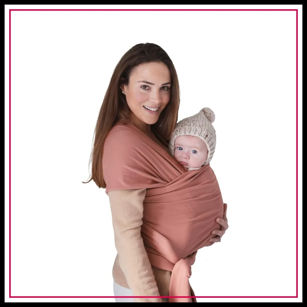 

Baby Wrap Carrier | Organic Cotton and Elastane | Infant Sling for Newborn and Babies 8-35 lbs