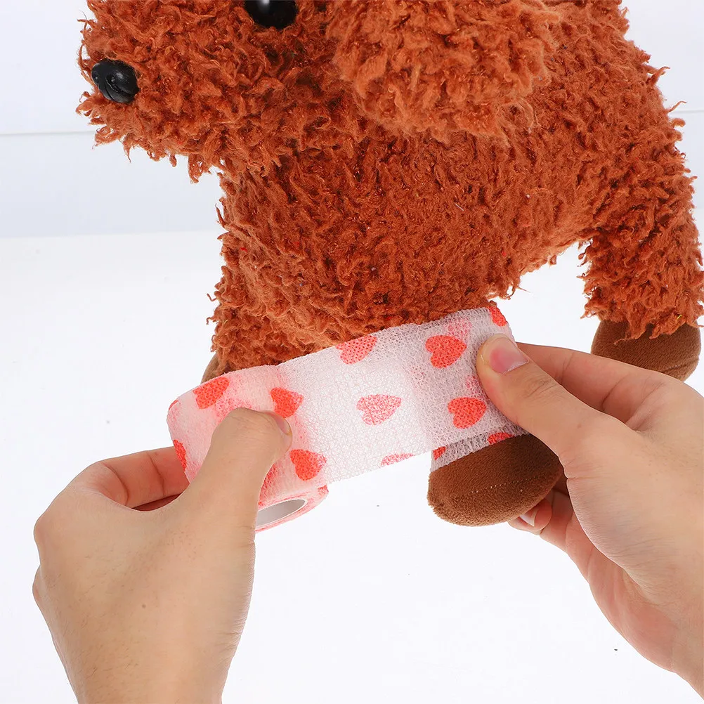 

2Pcs Pet Bandage Wrap Self Non-Woven Elastic Dog Paw Protector Pads Cat Ankle Tape Injury Wrap Outdoor Protection