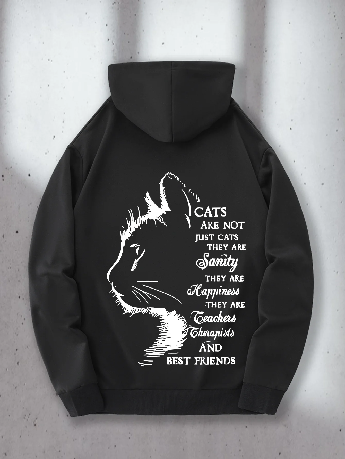 Neues trendiges Buchstabenmuster-Design, modisches Kängurutaschenmuster, beidseitiger Druck, bequemer Herren-Hoodie für den täglichen Freizeitgebrauch