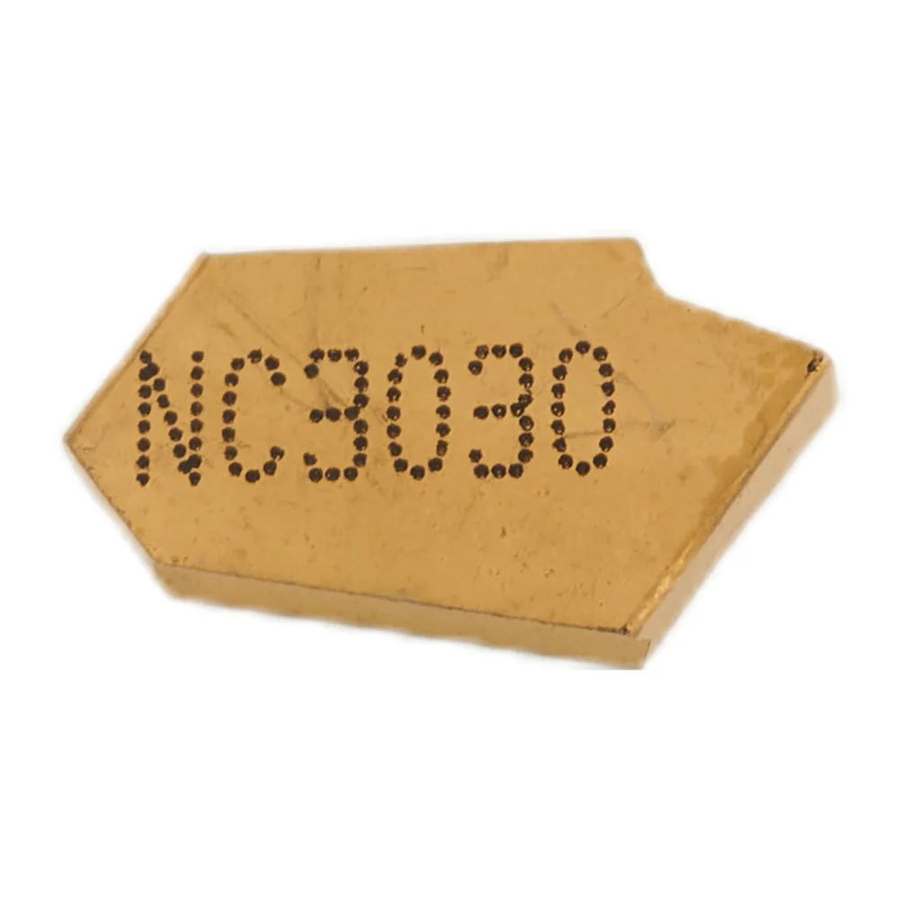 10 peças sp300 nc3020 gtn3 cnc ranhuramento corte inserções de carboneto, 3mm de largura, desempenho de corte eficiente, cor dourada