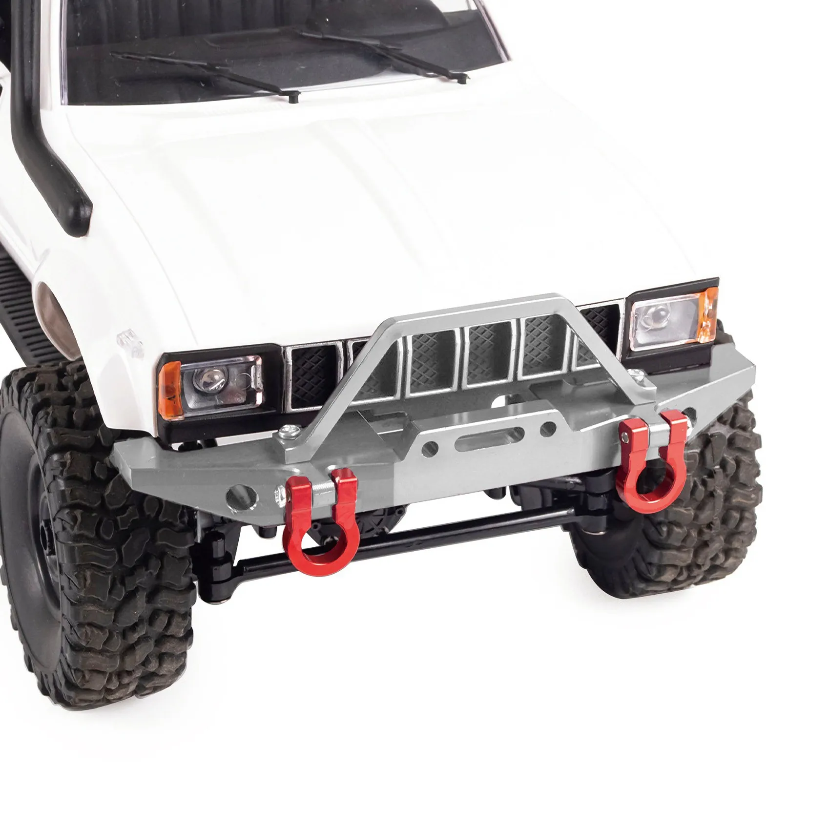 

Lo-ok Metal Front Bumper for C14 C24 C24-1 1/16 RC Car Truck & Crawler Upgrade Parts Accessories,Titanium