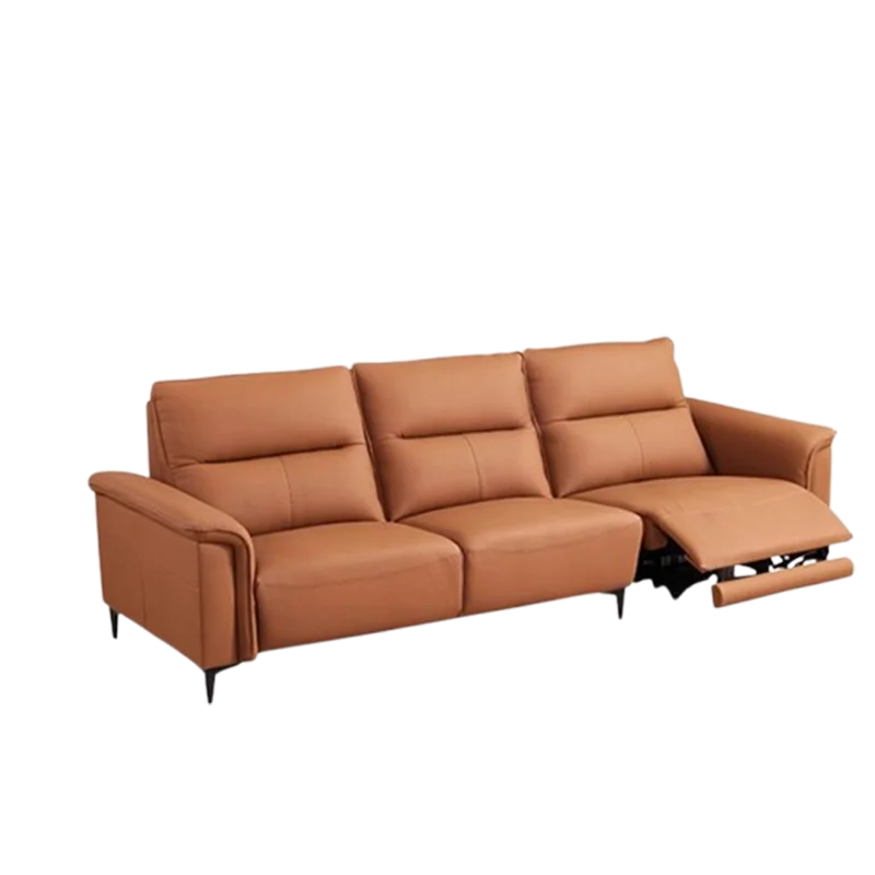 أرائك غرفة المعيشة البسيطة متعددة الاستخدامات، أريكة صالة جلدية كلاسيكية باللون البني، أريكة كسولة فاخرة وحديثة، أثاث Wohnzimmer للمنزل