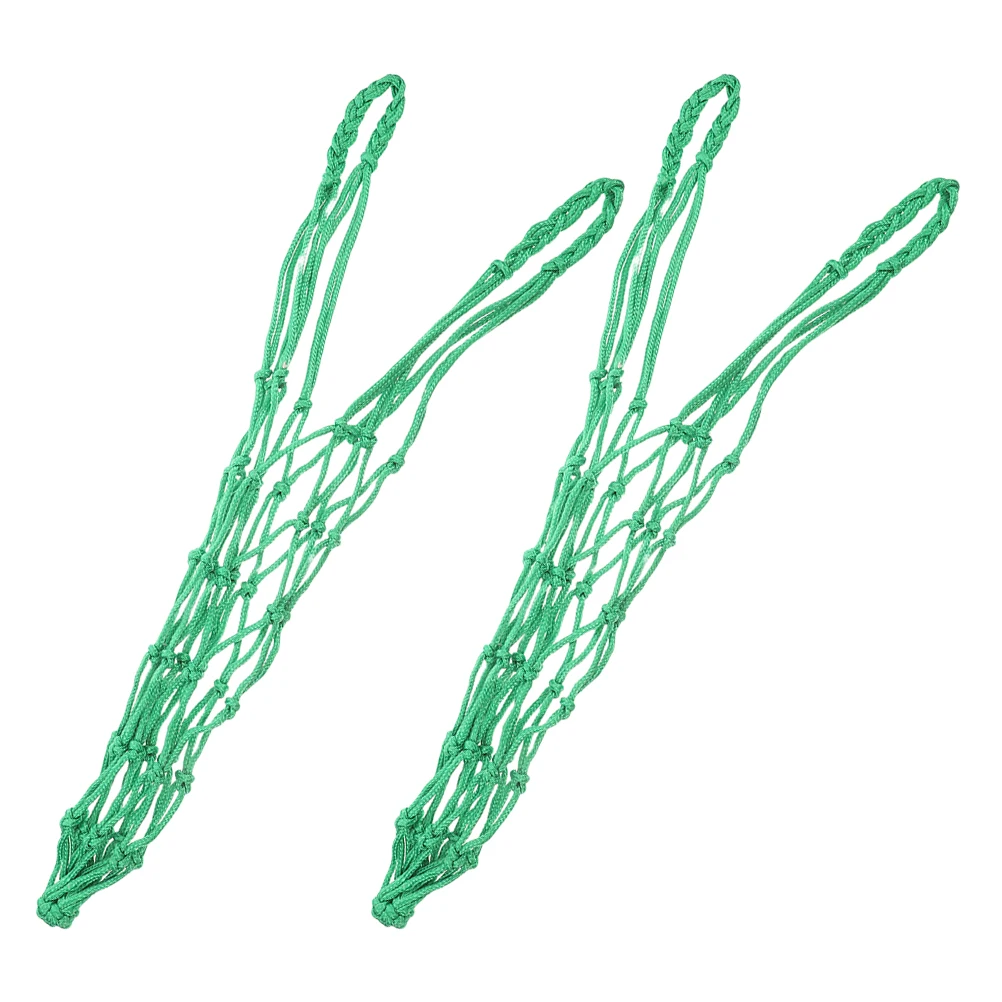 

2pcs Livestock Feeding Net Thickened Nylon Mesh Goats Sheep Slow Feed Hay Bag Outdoor Hanging Feeder Farm Supply Pet