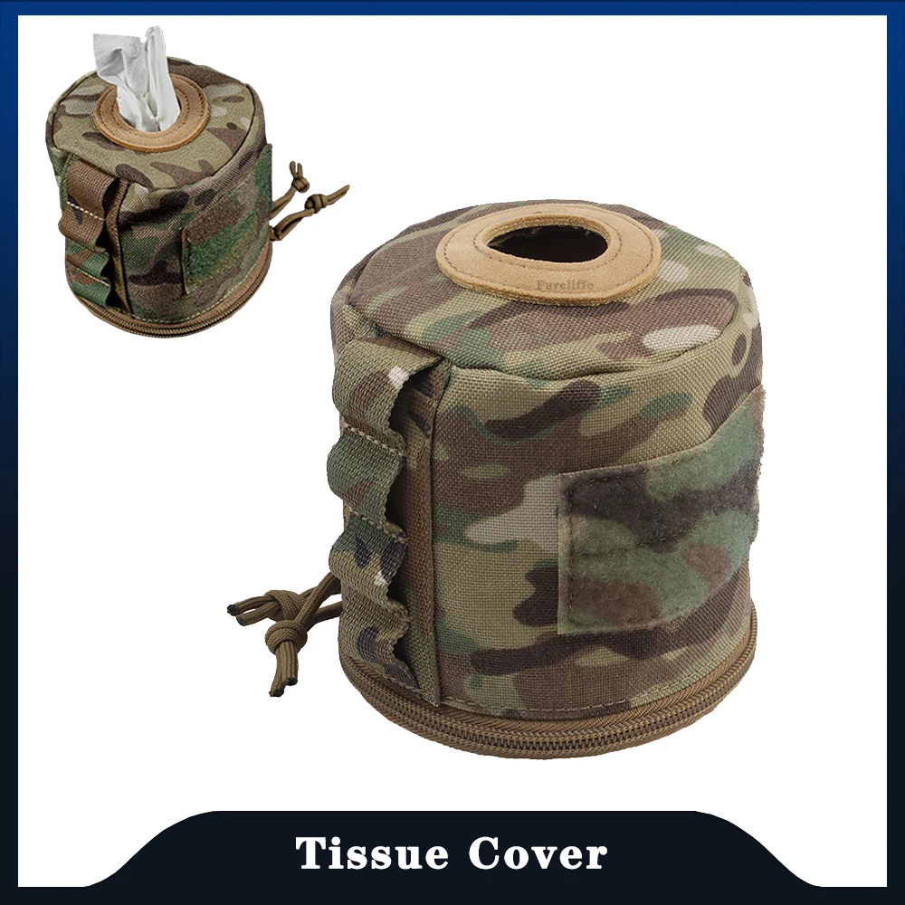 

Tactical hygiene roll paper storage bag, toilet paper holder suitable for outdoor, camping hunting fishing hiking Tissue Cover