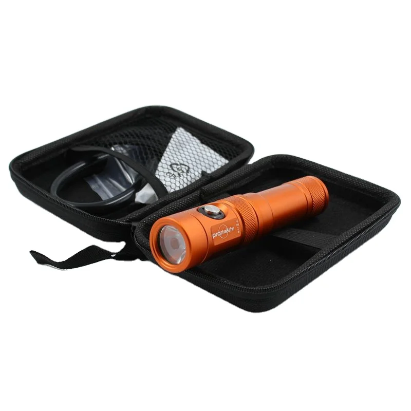 Aluminum Alloy Underwater Diving Flashlight USB Type-C 21700 Rechargeable SST20 1000 Lumen IP68 100M For Scuba Diver