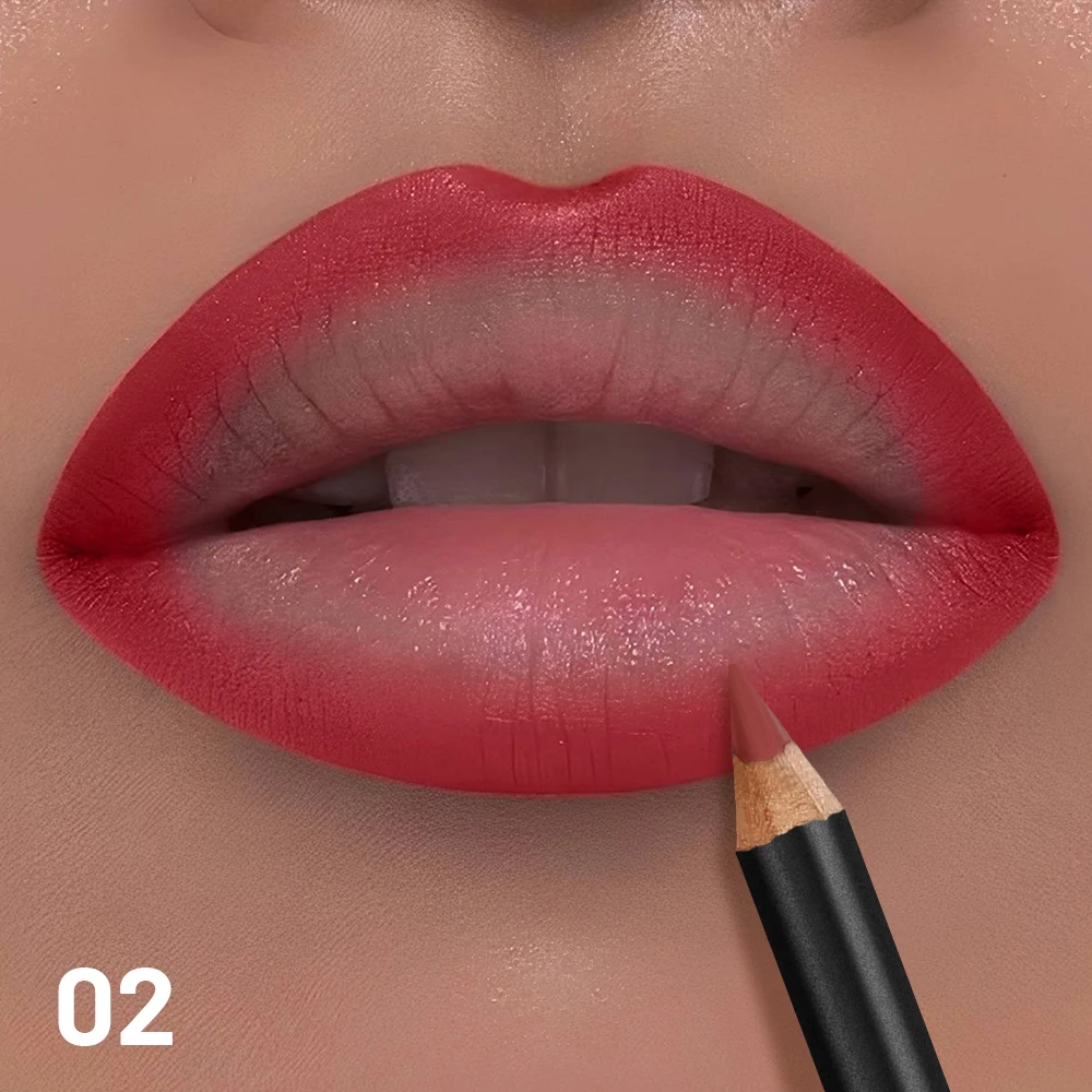 Matita labbra opaca di lusso: applicazione liscia e duratura Tonalità versatili per un contorno perfetto e riempire tutti i tipi di pelle