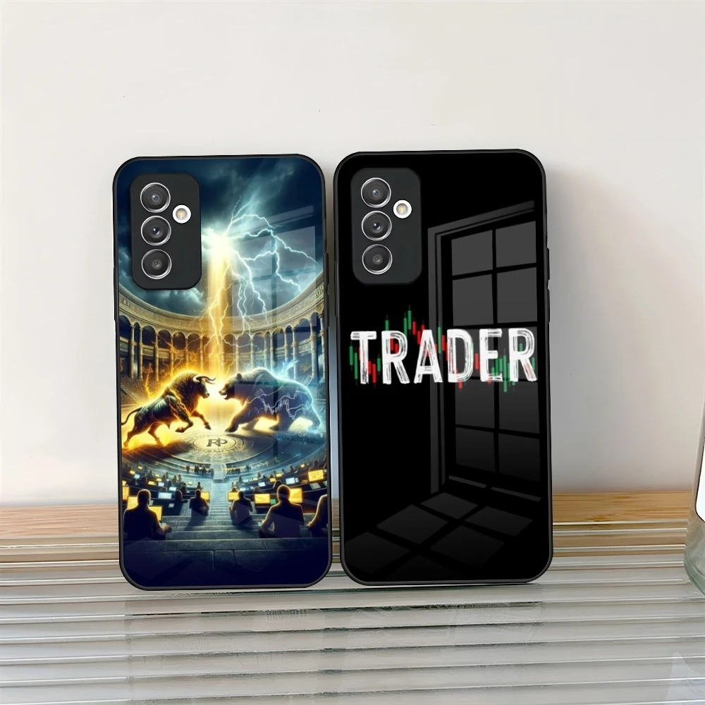 

Day Trading Day Trader Trader Phone Case Glass for Samsung Galaxy S24 S25 S20 S21 S22 S23 Ultra Fe Plus A34 A16 A54 A24 A52 A53