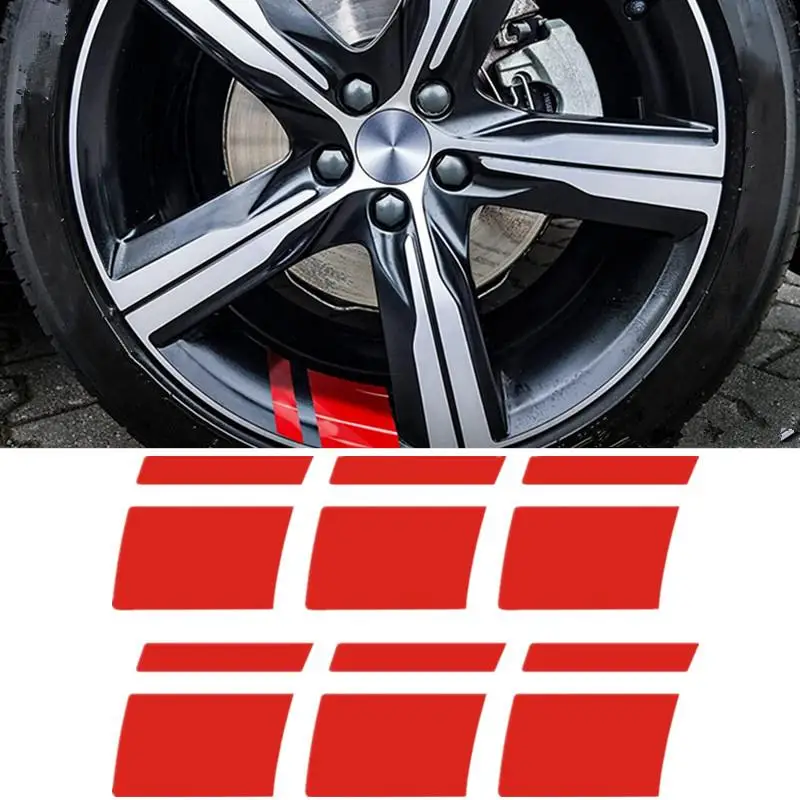 Car Wheel Reflective Stickers Auto Safety Warning Sticker Reflector Protective Strip Film For Trucks Auto Motorcycle Stickers