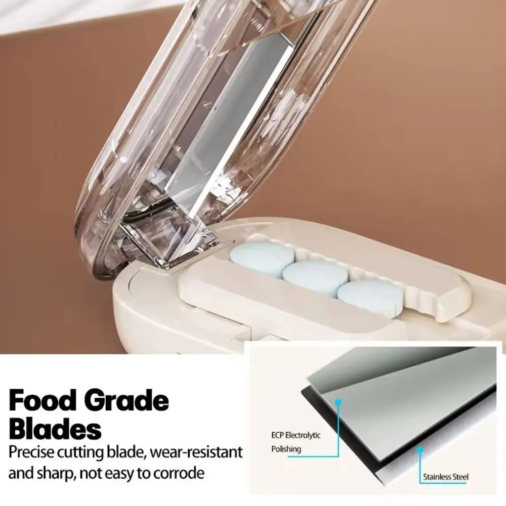 قطع دقيق قاطعة حبوب منع الحمل المحمولة قابل للتعديل الغبار مقسم الطب نصف/رباع سعة كبيرة #5