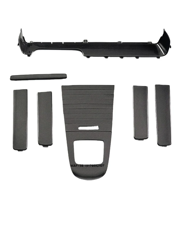 For W465 Dry Carbon Fiber Interior Parts G-Class Fitment Center Console Door Panel Upgrade
