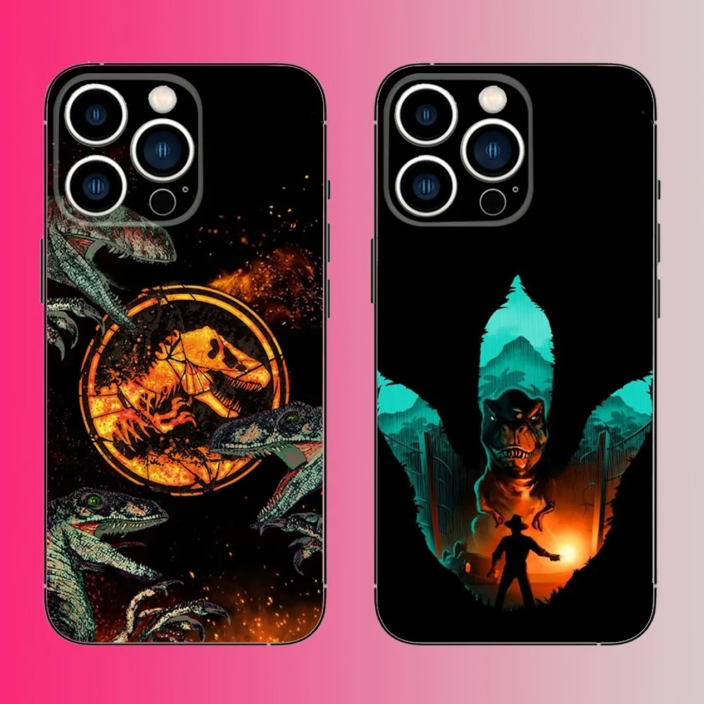 J-Jurassic Dragons Phone Case For iPhone 16,15,14,13,12,11,Pro,Max,Plus,Mini,X,XS,XR,8,7,6,S,SE Soft Black Case