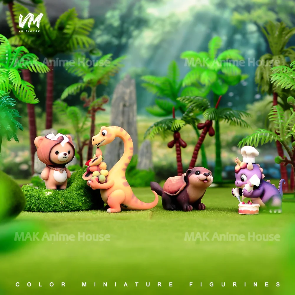 Hars Diorama Fruit dieren Leuke Slapende Krokodillen Cartoon Miniatuur Figuren Model Automotive Computer Desktop Decoratie Kit