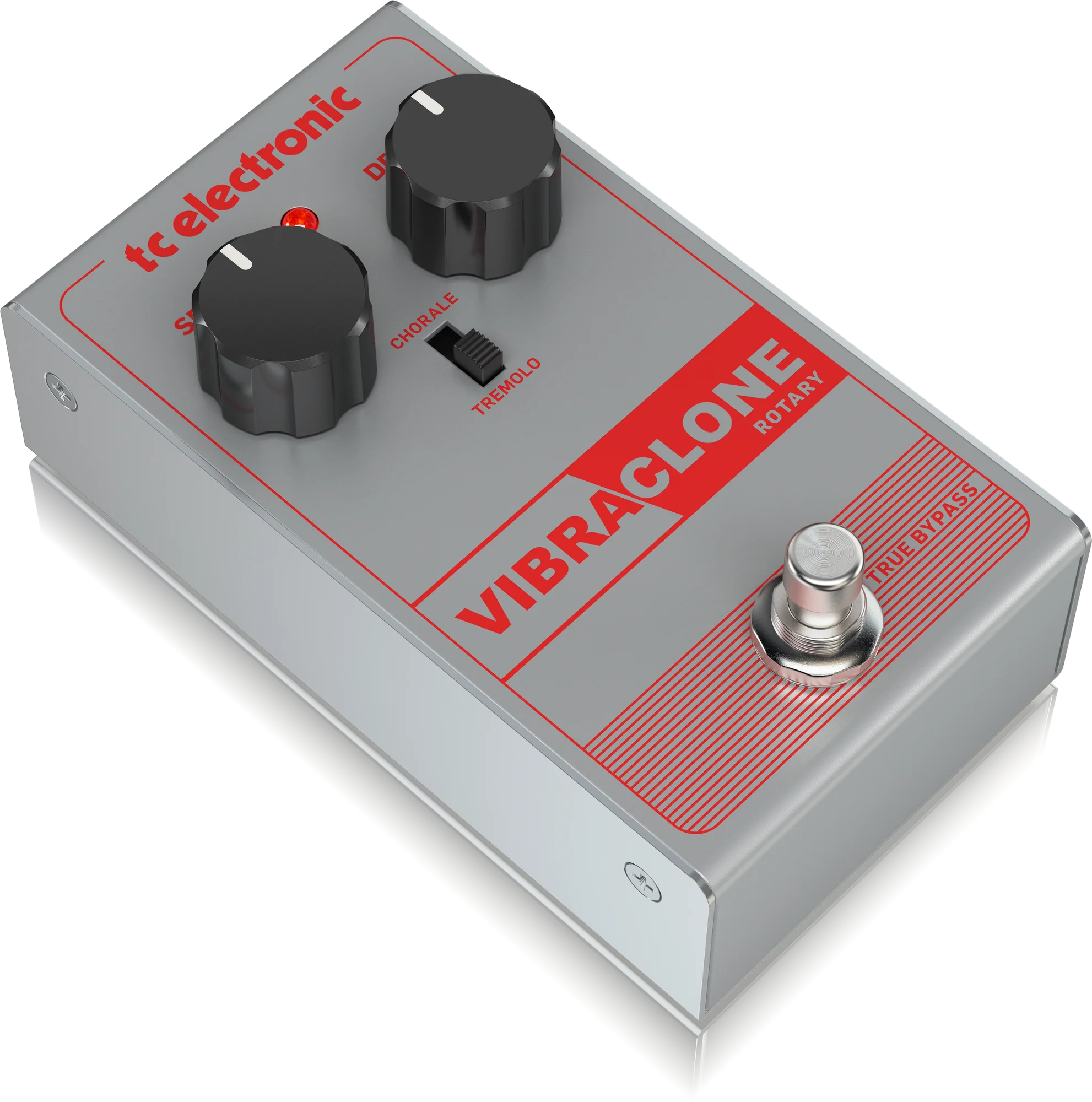 Tc Electronic Rotating Speaker Emulator Vibraclone Rotary With Simple 2-knob Interface And Toggle Switch For Classic Rock Tones