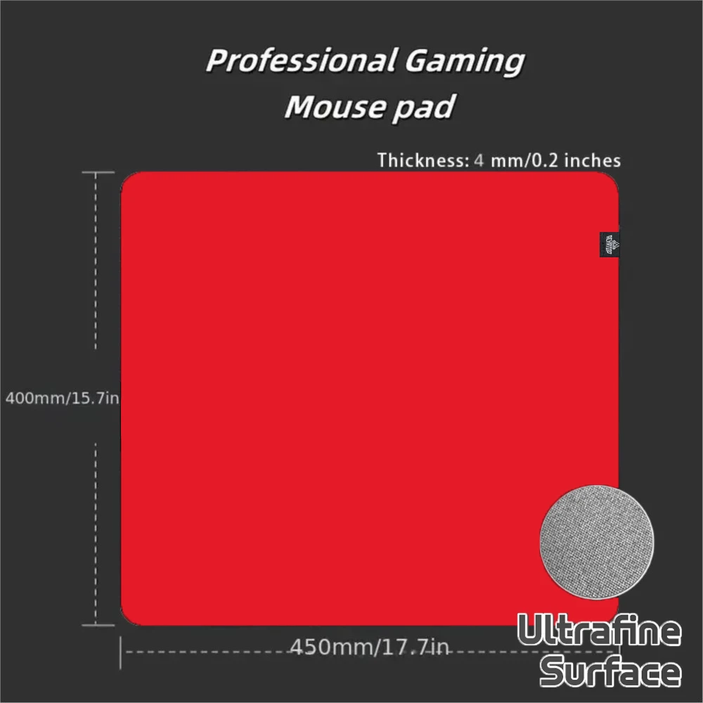 

Ultrafine Surfa Desk Mat 40X45CM Red Mousepad Comfortable Gaming Office Mouse Pad Professional Mouse Mat Esports Table Carpet