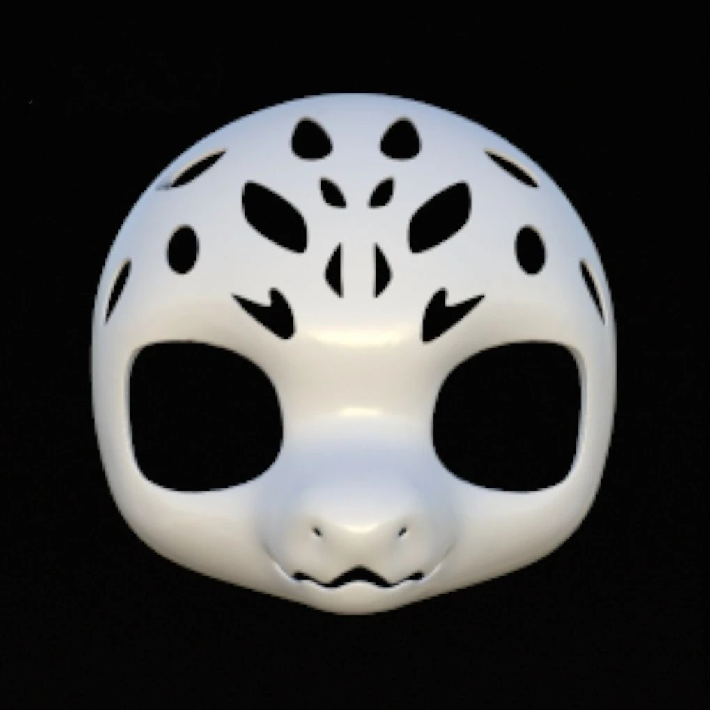 Ursuit Kemono Base Mask Animal Costume Cute Animal Head Short Snouted Dragon Family Skull Movable Dragon Skull
