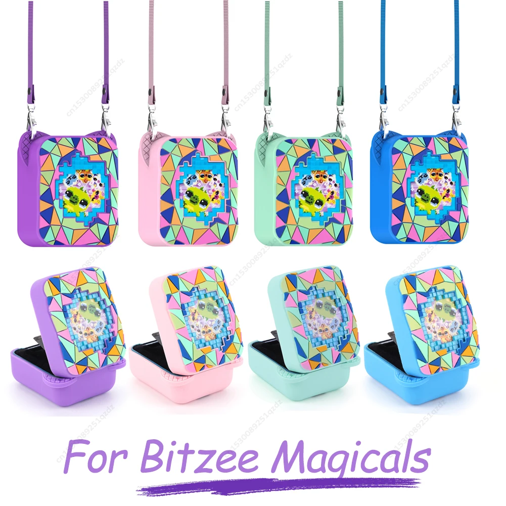 Case for Bitzee Magicals Digital Pet Silicone Protective Cover with Neck Lanyard Magicals Interactive Toy 3D Printed Protector