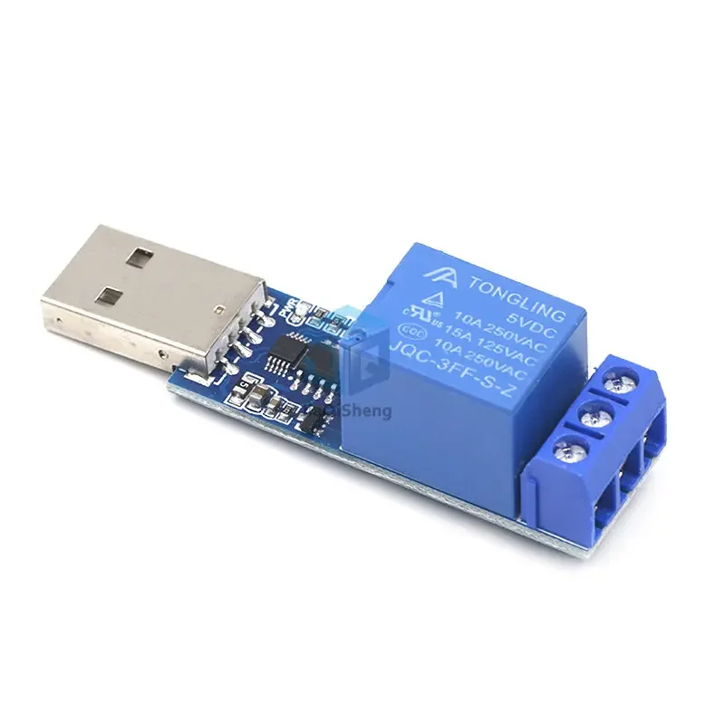 1 way USB serial port control relay computer control module overcurrent protection command control switch smart home