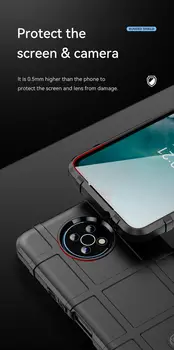 Pouzdro pro Nokia X100 G50 XR20 G10 G20 Nokia 6.3 7.3 5.3 1.4 5.4 Nokia X7 7.1 Plus 8.1 X10 X20 Robustní ochranný kryt pro telefon 10 nejlepší prodej Černý kryt pro Nokii G10 - №9