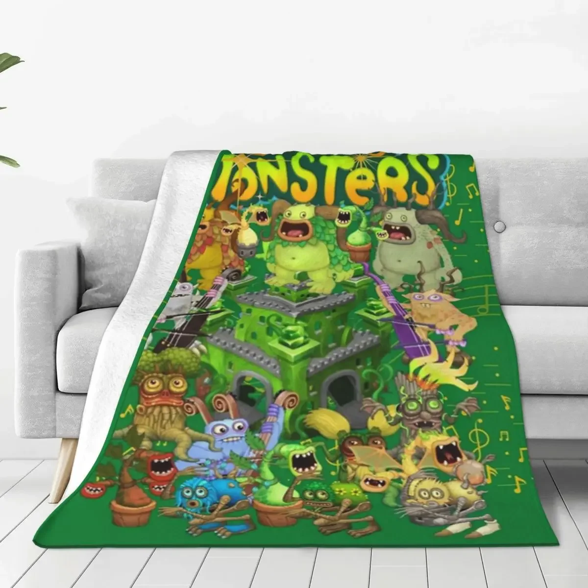 My Singing Monsters Game Blanket Soft Coral Fleece Plush Relax Gift Throw Blanket Quilt