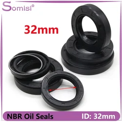 ID 32mm NBR Oil Seal TC-32*42/43/44/45/48/50/52/55/58/60/62/65/72*5/7/8/10/12mm Nitrile Rubber Shaft Double Lip Oil Seals Gasket