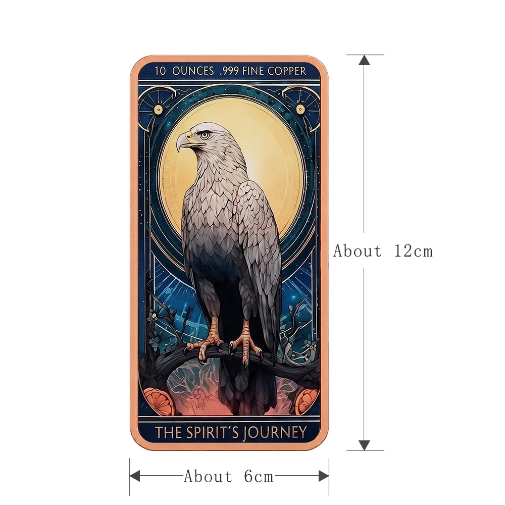 4 Designs 10 oz .999 Fine Copper Bar The Wild's Spirit Wolf  XIII Death Grim Reaper The Spirit's Journey Eagle Pure Copper Bars