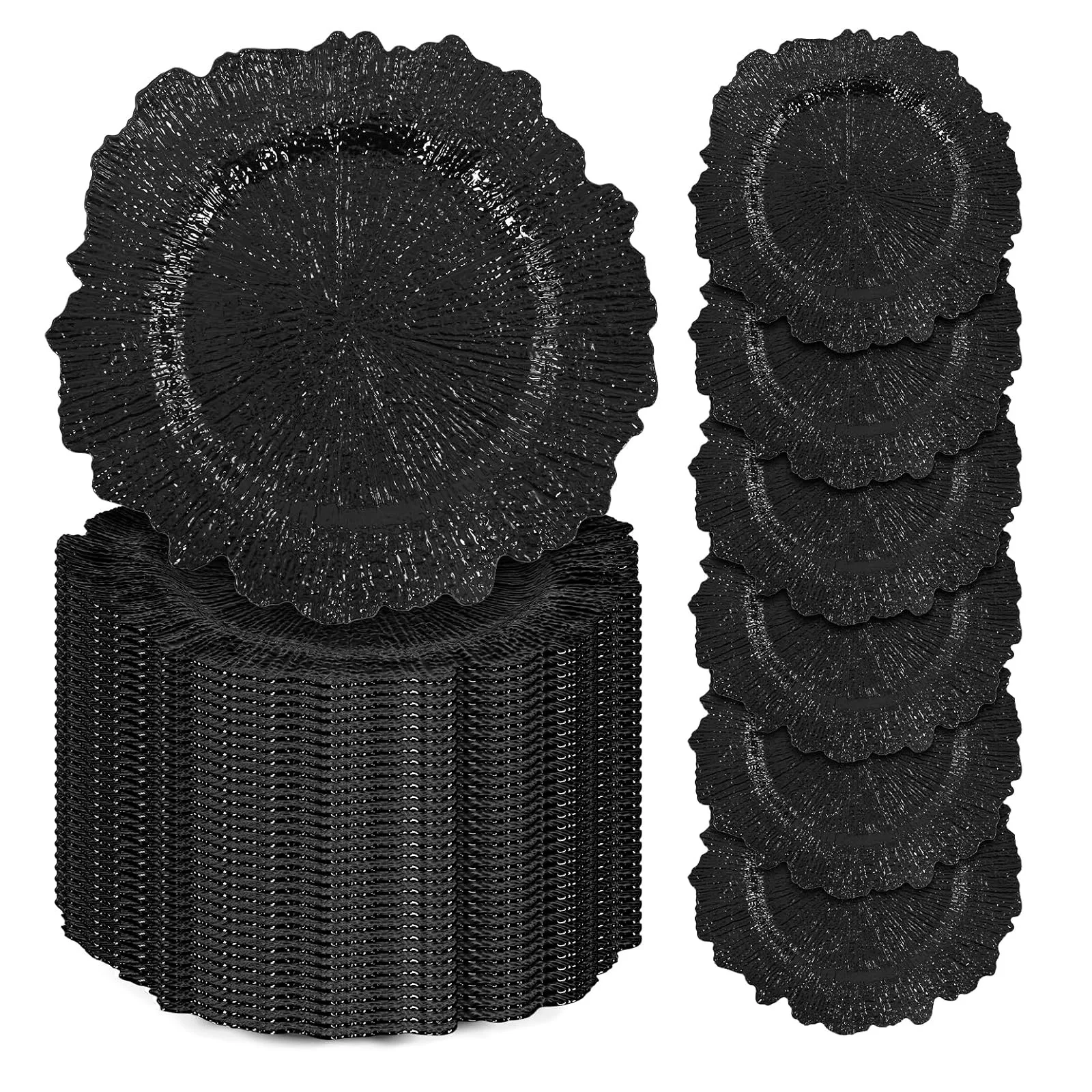 

100 шт. роскошных многоразовых тарелок неправильной формы с держателем для салфеток, 12 дюймов, для свадеб, кейтеринга, вечеринок, ресторанов, домашнего использования