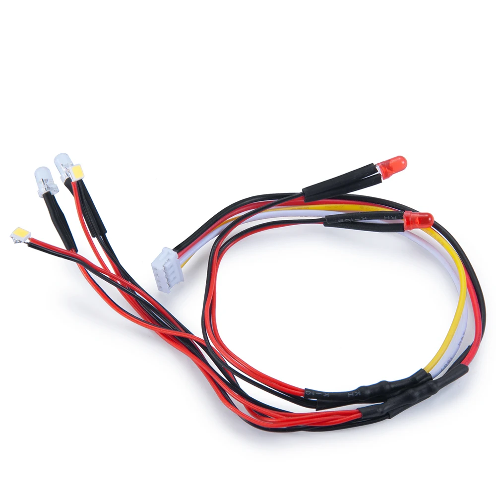 YEAHRUN 4 LED Flashing Light Headlight Taillight for 1/18 RC Crawler Car Kyosho Jimny 32521 Upgrade Parts